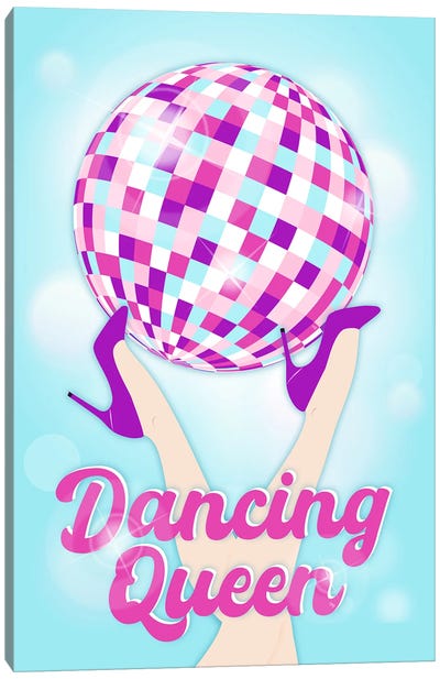 Dancing Queen Disco Ball Canvas Art Print - Martina Pavlova Quotes & Sayings