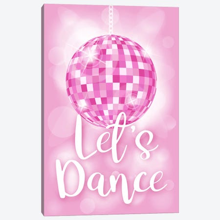 Let's Dance Disco Ball Canvas Print #PAV1045} by Martina Pavlova Canvas Art