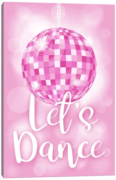 Let's Dance Disco Ball Canvas Art Print