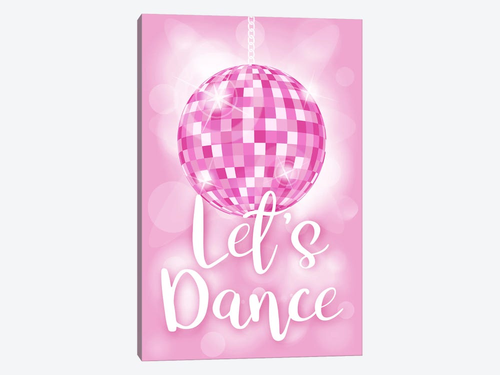 Let's Dance Disco Ball by Martina Pavlova 1-piece Canvas Wall Art