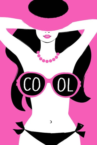 Cool Girl by Martina Pavlova framed wall art