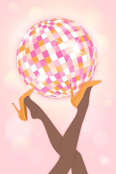 Disco Balls: Pink Disco Girl by Martina Pavlova