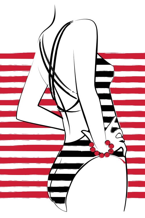 In Stripes by Martina Pavlova wall art