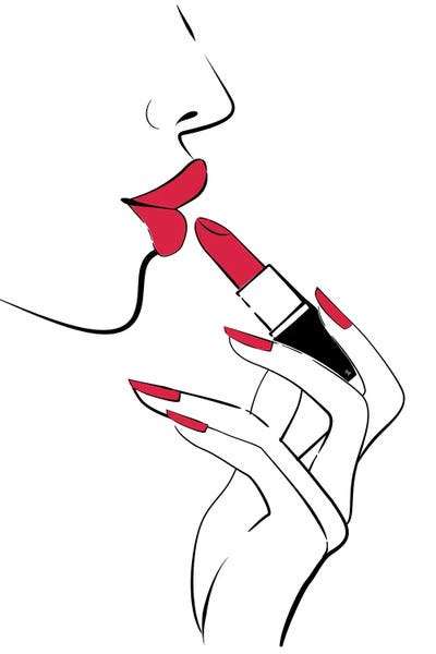 Make-Up: Red Lips by Martina Pavlova