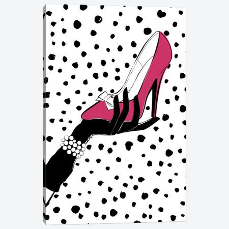 Pink Shoe Canvas Print #PAV1068} by Martina Pavlova Art Print