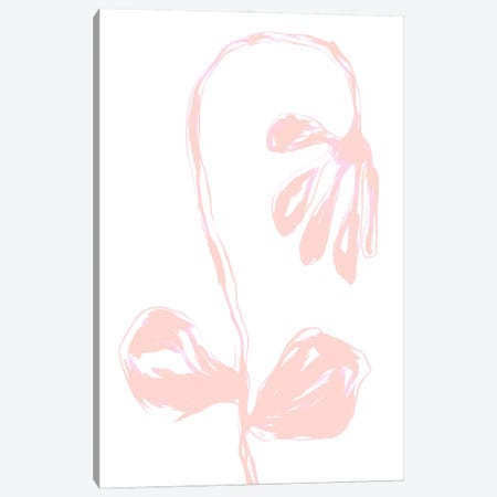 Peach Fuzz Bloom Canvas Print #PAV1073} by Martina Pavlova Canvas Artwork