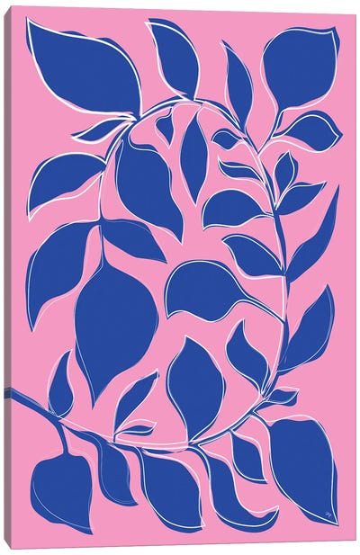 Bold Plant Canvas Art Print - Martina Pavlova