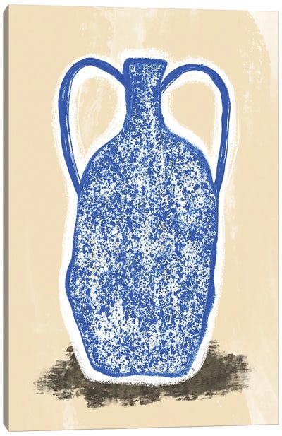 Big Blue Vase Canvas Art Print - Martina Pavlova