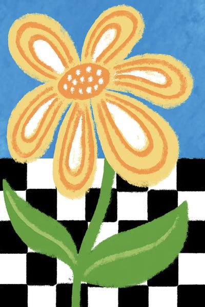 Big Flower by Martina Pavlova framed canvas print