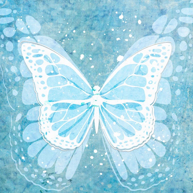 Blue Artsy Butterfly