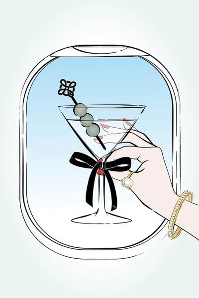 Airplanes: First Class Drink by Martina Pavlova