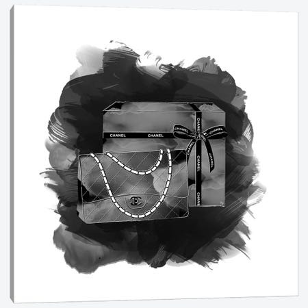 Black Chanel Canvas Print #PAV109} by Martina Pavlova Canvas Wall Art