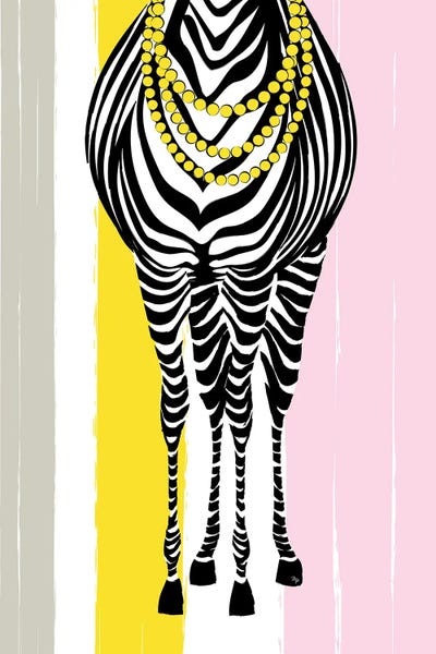 Zebras: Zebra Fashionista by Martina Pavlova