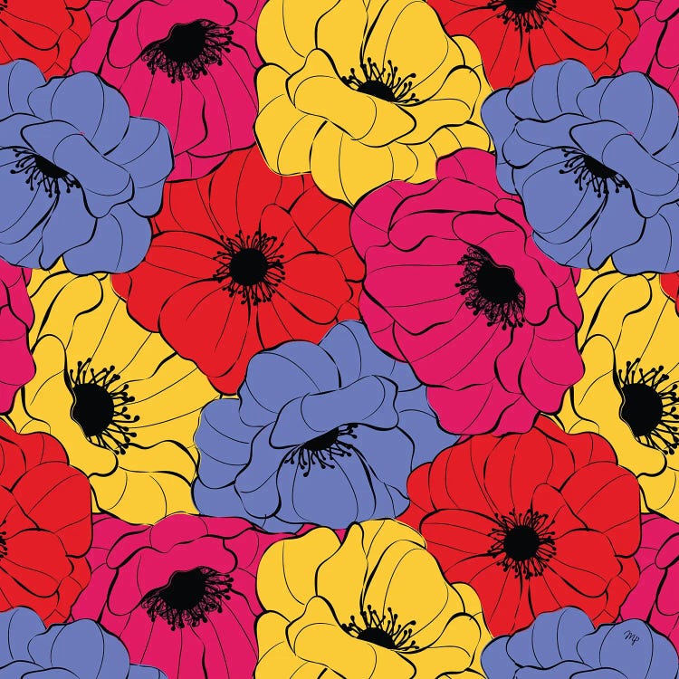 Bright Blooms by Martina Pavlova wall art