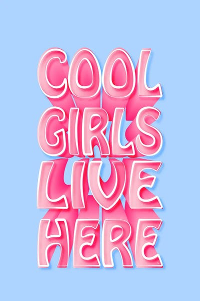 Cool Girls by Martina Pavlova art print