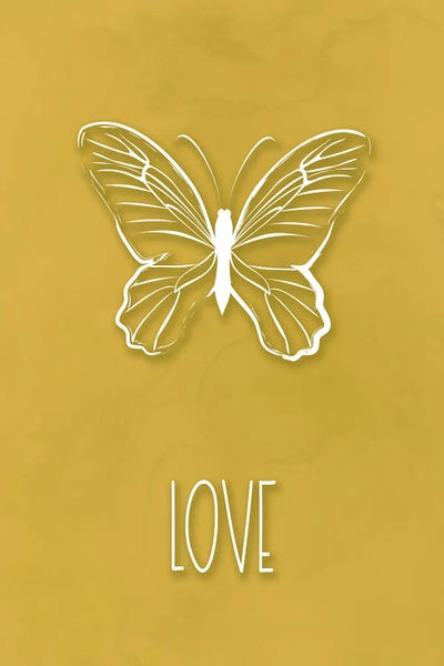 Typography: Love Butterfly by Martina Pavlova