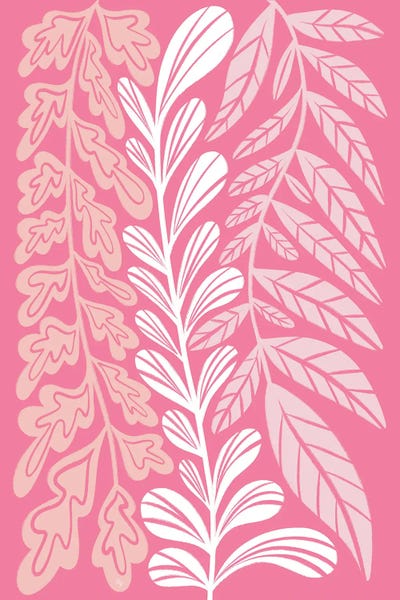 Dopamine Decor: Long Pink Plants by Martina Pavlova