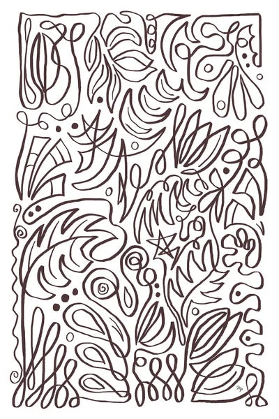 Botanical Doodles I by Martina Pavlova art print