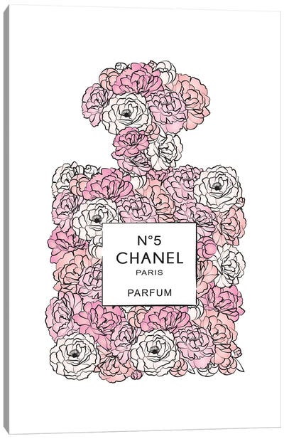 Chanel Bloom Canvas Art Print - Martina Pavlova Fashion Brands