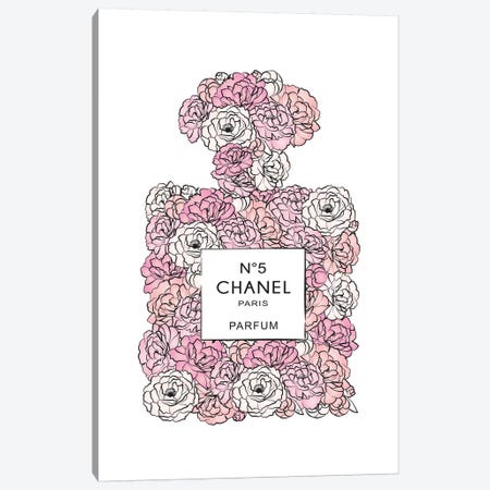 Chanel Bloom Canvas Print #PAV116} by Martina Pavlova Canvas Artwork