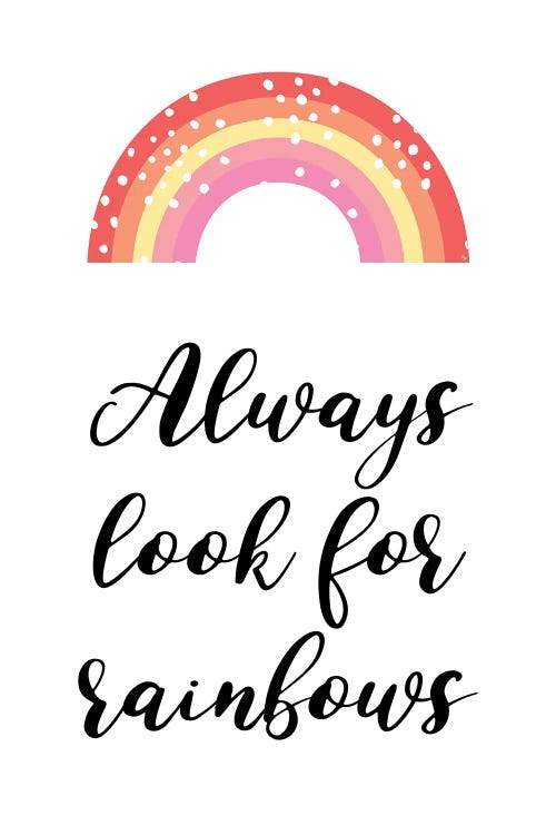 Rainbow Quote by Martina Pavlova wall art