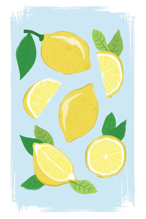 Summer Lemons by Martina Pavlova wall art