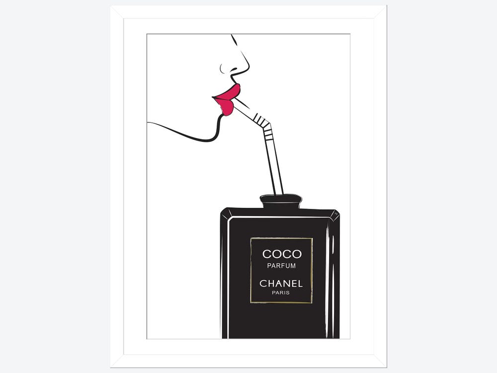 Martina Pavlova Canvas Prints - Chanel Drink I ( Fashion > Fashion Brands > Chanel art) - 26x18 in