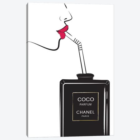 Chanel Drink I Canvas Print #PAV118} by Martina Pavlova Art Print