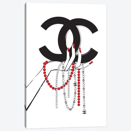 Chanel Jewelry I Canvas Print #PAV120} by Martina Pavlova Canvas Wall Art