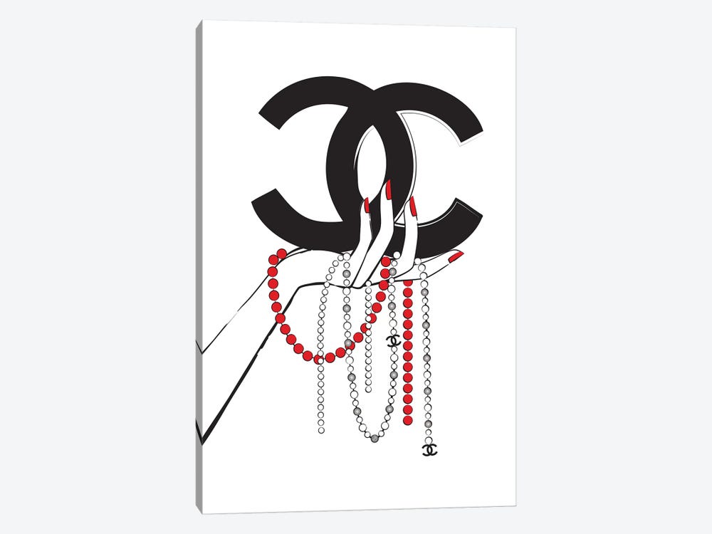 Chanel Jewelry I by Martina Pavlova 1-piece Canvas Art Print