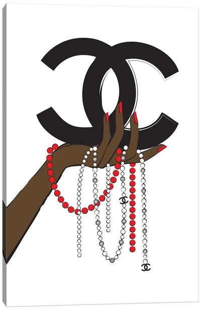 Chanel Jewelry II Canvas Art Print - Fashion Typography