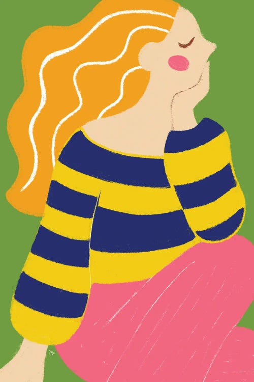 Bold Big Girl by Martina Pavlova wall art