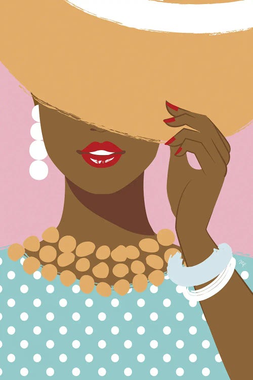 Big Hat Girl by Martina Pavlova wall art