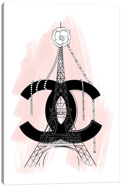 Chanel Paris  Canvas Art Print - Typography