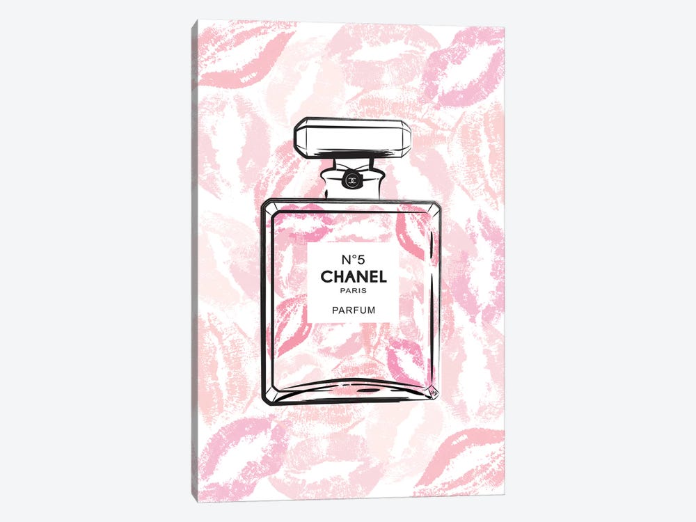 Chanel Kiss Canvas Art by Martina Pavlova | iCanvas