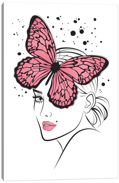Lady Butterfly II Canvas Art Print - Martina Pavlova