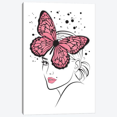 Lady Butterfly II Canvas Print #PAV144} by Martina Pavlova Canvas Print