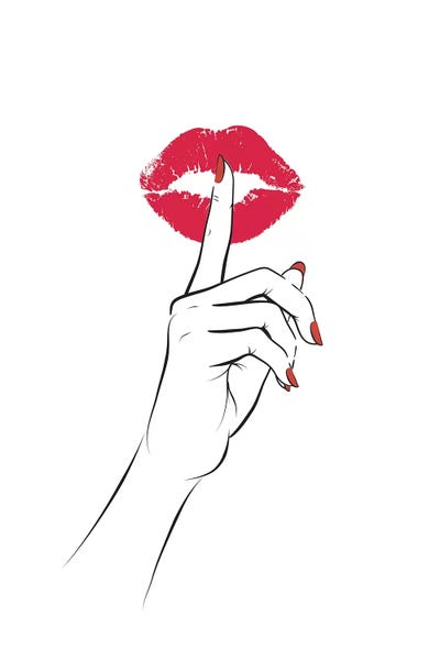 Lips: Pssst by Martina Pavlova