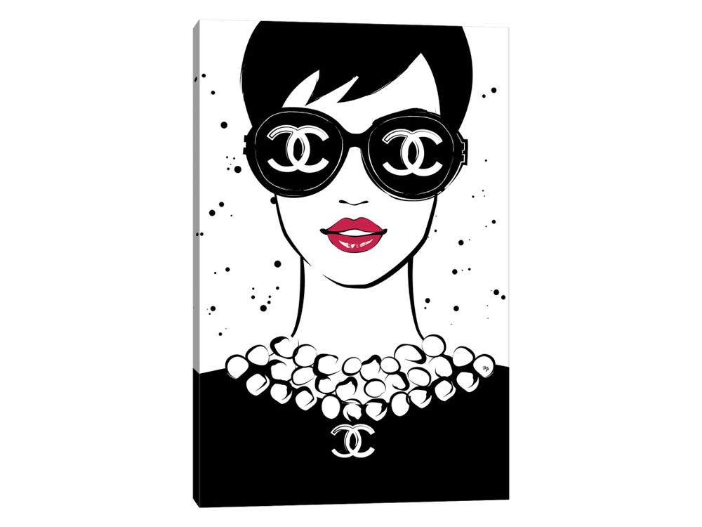 Chanel Lady I by Martina Pavlova Fine Art Paper Poster ( People > Profession > Model art) - 24x16x.25