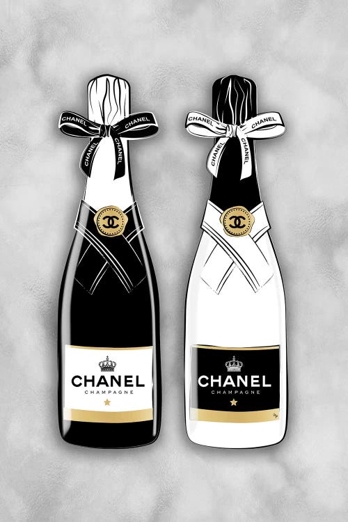 Chanel Bottles by Martina Pavlova wall art