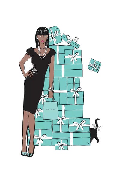 Black Cats: TIffany Girl I by Martina Pavlova