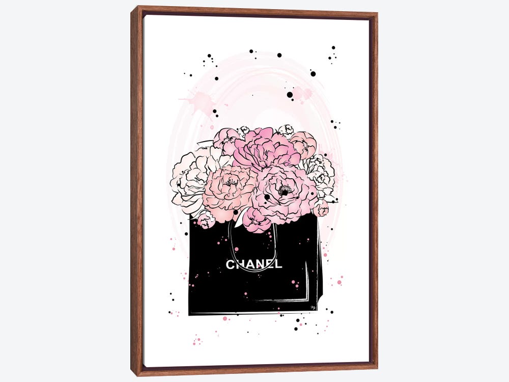 Chanel Peonies Canvas Print by Martina Pavlova