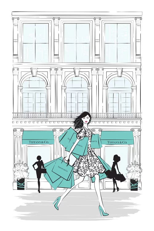 Tiffany Shop New York by Martina Pavlova wall art