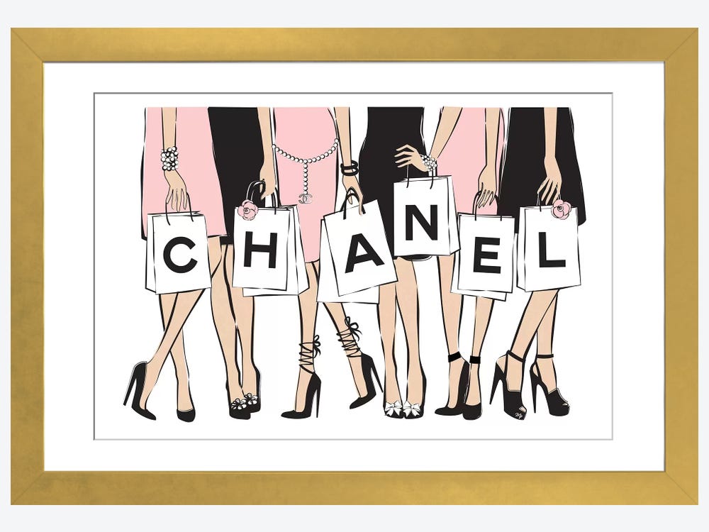 LV Lips - Single Picture Frame Print  Chanel wall art, Chanel art, Fashion  wall art
