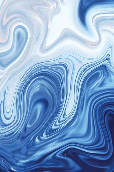 Glam Bedroom: Blue Marble by Martina Pavlova