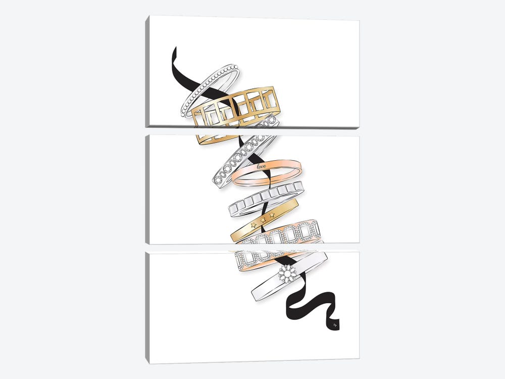 Bracelets by Martina Pavlova 3-piece Canvas Artwork