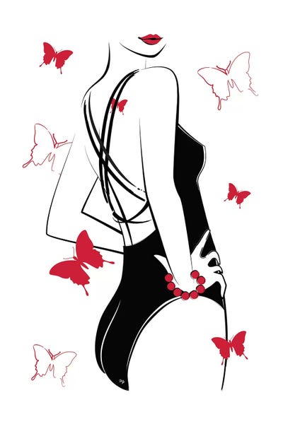 Women's Swimsuits: Butterfly Body by Martina Pavlova