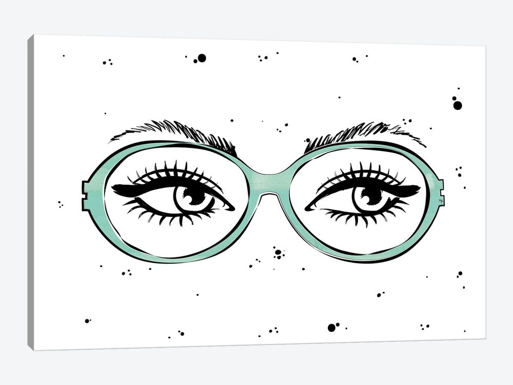 Eye Glasses by Martina Pavlova 1-piece Canvas Art
