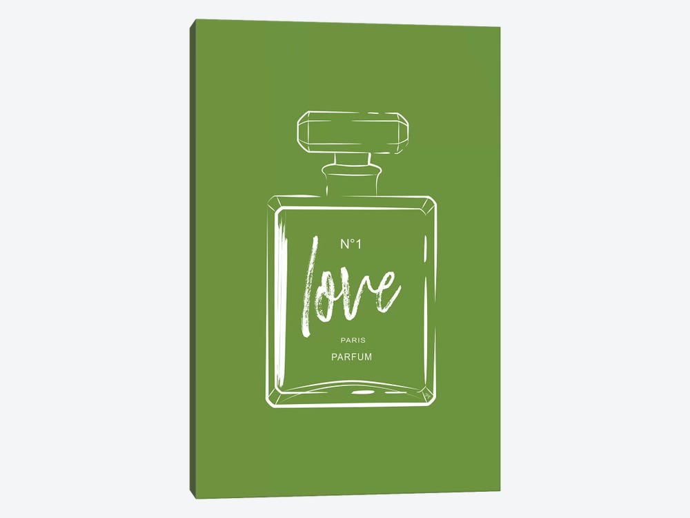 Green Love Perfume by Martina Pavlova 1-piece Canvas Print