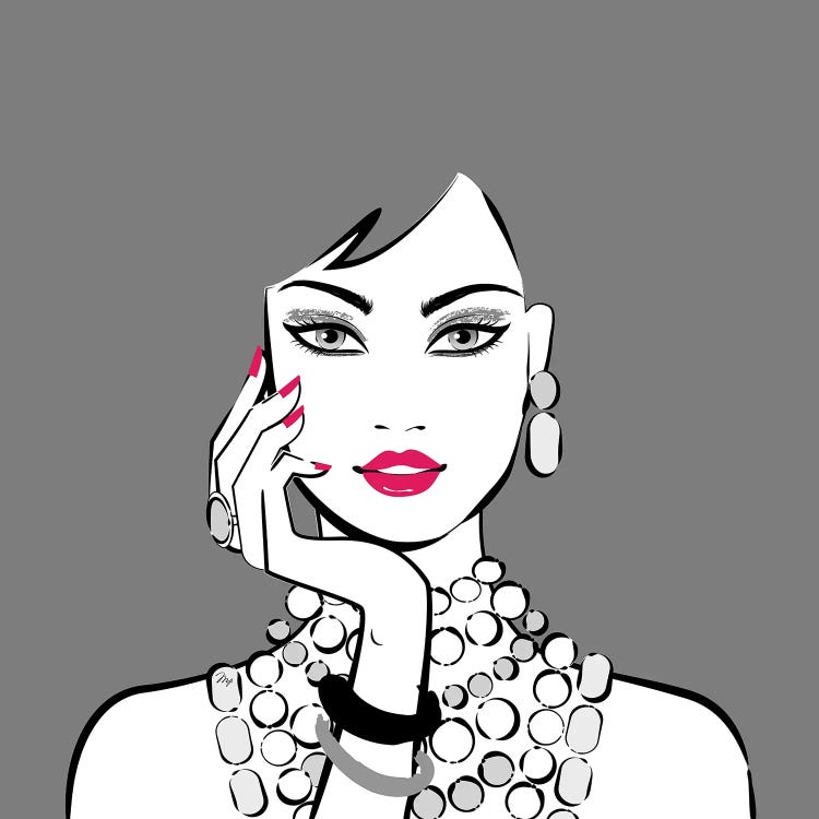 Grey Girl by Martina Pavlova wall art